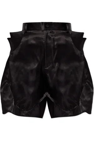 Comme des Garçons Shorts, Dame, Sort, S, Satin, Syede Shorts