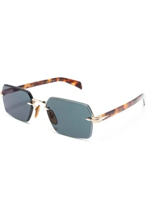 DB EYEWEAR BY DAVID BECKHAM Tilbehør, Herre, Flerfarvet, 56 MM, Uld, Guld Solbriller til Daglig Brug