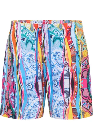 Carlo Colucci Badetøj, Herre, Flerfarvet, 3XL, Uld, Sporty Swim Shorts - Fusion Eiberger