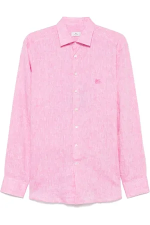 Etro Skjorte, Herre, Lyserød, 2XL, Uld, Rosa Skjorter til Mænd