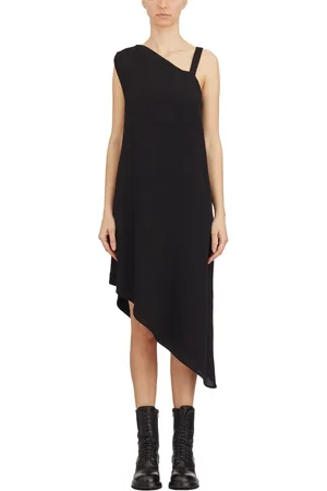 THOM KROM Kjole, Dame, Sort, XS, Asymmetrisk Viskosekjole