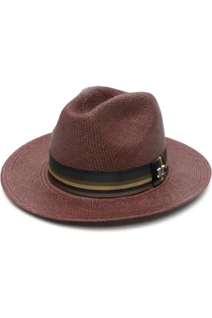 Max Mara Tilbehør, Dame, Brun, 58 CM, Uld, Rafia Hat til stilfuldt sommerlook