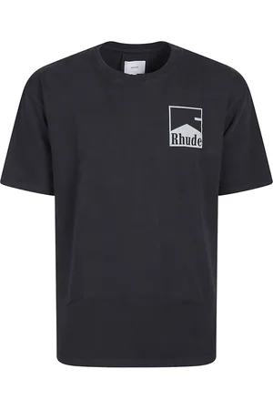 Rhude Top, Herre, Sort, S, Bomuld, Chevron Logo Repeat Tee