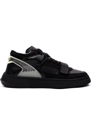 RUN OF Sko, Herre, Sort, 42 EU, Læder, Sort Læder og Ruskind Sneakers