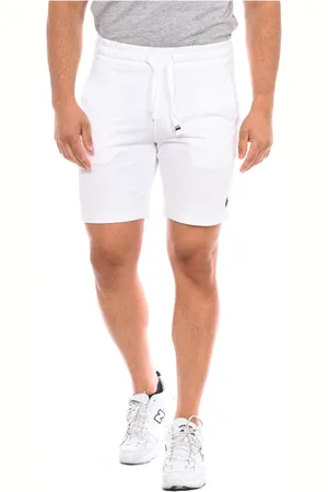 U.S. Polo Assn. Shorts, Herre, Hvid, L, Bomuld, Sporty bomuld Bermuda shorts