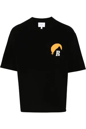 Rhude Top, Herre, Sort, S, Uld, Moonlight Logo Striktrøje