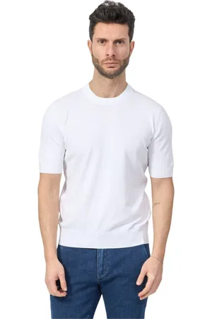 Gran Sasso Top, Herre, Hvid, L, Bomuld, Hvide bomuldst-shirts og poloer