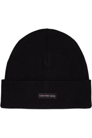 Calvin Klein Tilbehør, Dame, Sort, ONE SIZE, Polyester, Sort Polyester Kasket til Kvinder