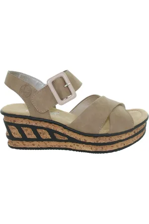 Rieker Sko, Dame, Brun, 38 EU, 60869 Wedges