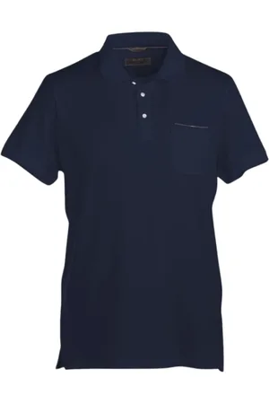 MOORER Top, Herre, Blå, 4XL, Bomuld, Knitwear