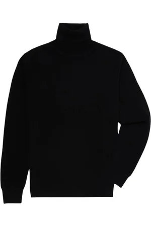 Brooks Brothers Strik, Herre, Sort, XL, Cashmere, Cashmere Turtleneck