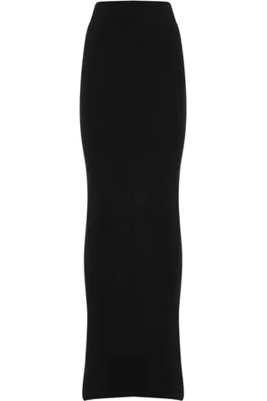 Rick Owens Nederdel, Dame, Sort, XS, Uld, Sort nederdel