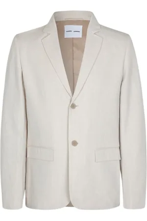 Samsøe Samsøe Jakke, Herre, , L, Bomuld, Regular Fit Bomulds-/Linned Blazer