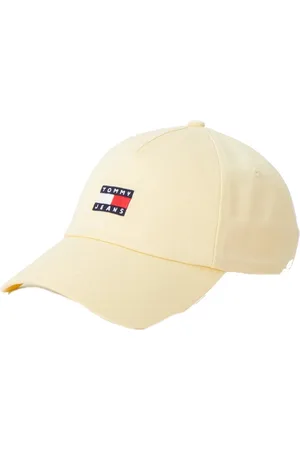 Tommy Hilfiger Tilbehør, Dame, Gul, ONE SIZE, Bomuld, Bomuld 5 Panel Kasket