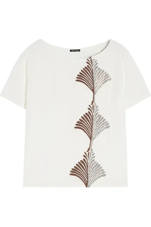 pennyblack Top, Dame, Hvid, XS, Hvid Bådhals T-shirt med Rhinestones
