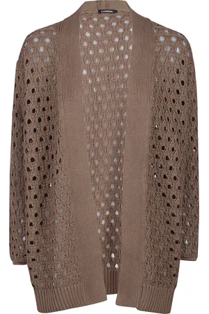 Canessa Strik, Dame, Brun, XS, Oversized Fern Cardigan