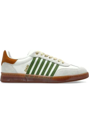 Dsquared2 Sko, Herre, Hvid, 45 EU, Multifarvede Sneakers med Hvide Detaljer
