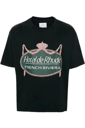 Rhude Top, Herre, Sort, S, Bomuld, Riviera Tee