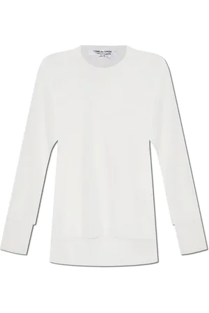 Comme des Garçons Top, Dame, Hvid, M, Polyester, Gennemsigtig top