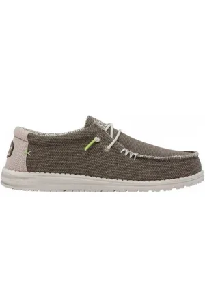 Hey dude Sko, Herre, Brun, 41 EU, Flettede Wally Sko Brun