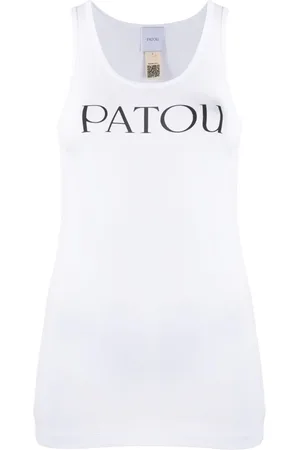 Patou Top, Dame, Hvid, M, Bomuld, Ærmeløse top