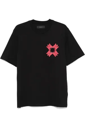 AMIRI Top, Herre, Sort, M, Bomuld, Quad Monogram Sort T-shirt