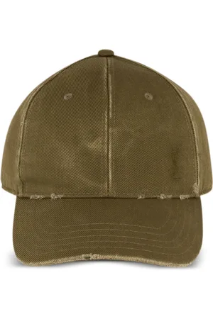Saint Laurent Tilbehør, Dame, Grøn, 59 CM, Bomuld, Cassandre Cotton Cap