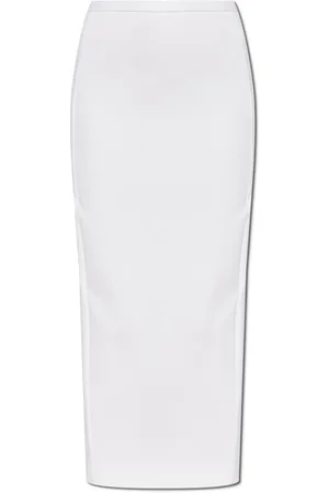 Max Mara Nederdel, Dame, Hvid, 2XS, Bomuld, Nederdel Charme