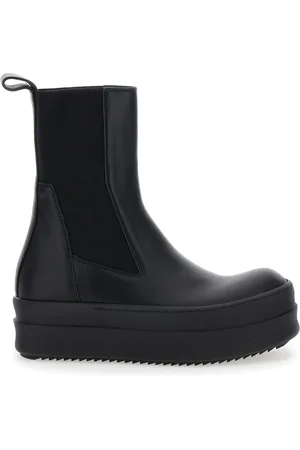 Rick Owens Sko, Dame, Sort, 39 1/2 EU, Læder, Mega Bumper Støvler