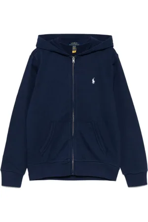 Ralph Lauren Sweathshirts & Hoodies, Herre, Blå, S, Strikket hættetrøje