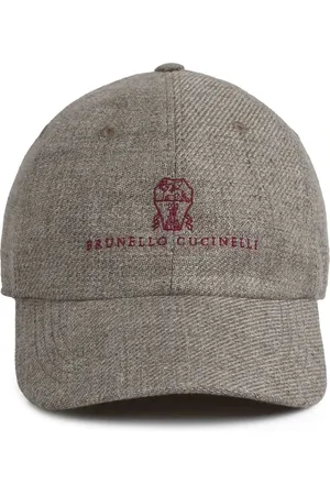 Brunello Cucinelli Tilbehør, Herre, Grå, M, Cortecchia Hat