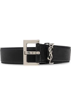 Saint Laurent Tilbehør, Herre, Sort, 100 CM, Læder, Cassandre Bælte