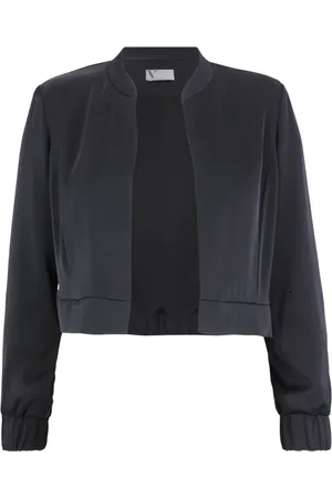 Vera Mont Jakke, Dame, Sort, S, Uld, Stilfuld Langærmet Blouson Jakke