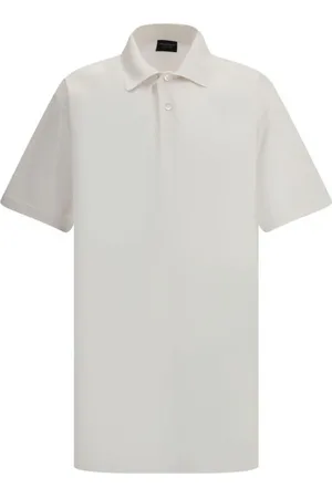 Balenciaga Top, Herre, Hvid, S, Bomuld, Klassisk Logo Polo Skjorte