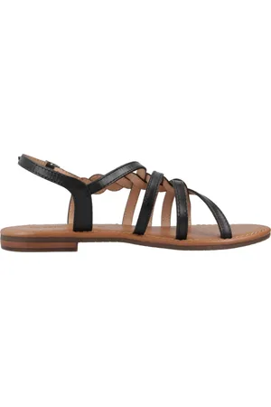Geox Sko, Dame, Sort, 39 EU, Uld, Stilfulde flade sandaler til kvinder