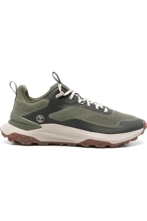 Timberland Sko, Herre, Grøn, 41 EU, Grøn Strik Sneakers Tyk Sål