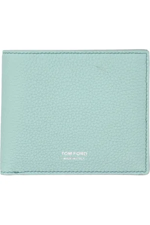 Tom Ford Tilbehør, Herre, Blå, ONE SIZE, Læder, Blå Nil Bifold Pung