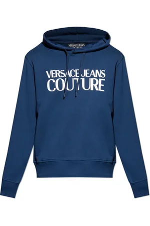 VERSACE Sweathshirts & Hoodies, Herre, Blå, 2XL, Bomuld, Sweatshirts & Hoodies