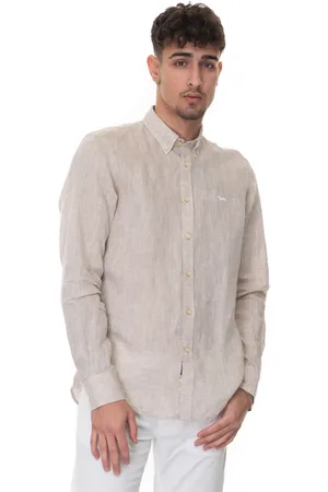 HARMONT&BLAINE Skjorte, Herre, , 3XL, Uld, Afslappet skjorte med knapper