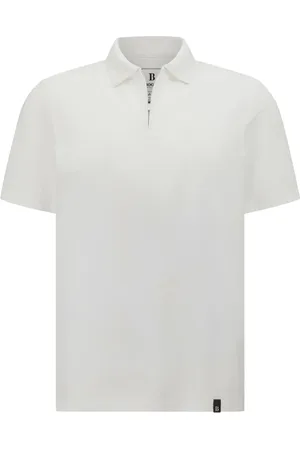 Boggi Milano Top, Herre, Hvid, M, Bomuld, High-Performance Piqué Polo Shirt
