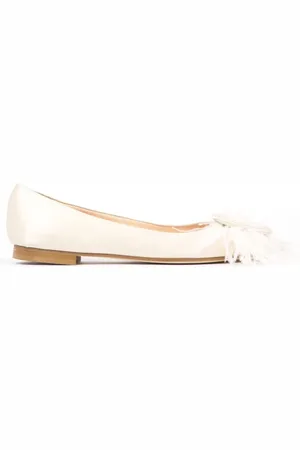 Prosperine Sko, Dame, , 39 EU, Satin, Fjer Satin Ballerina Sko