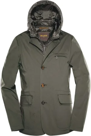 MOORER Jakke, Herre, Grå, L, Uld, Jackets