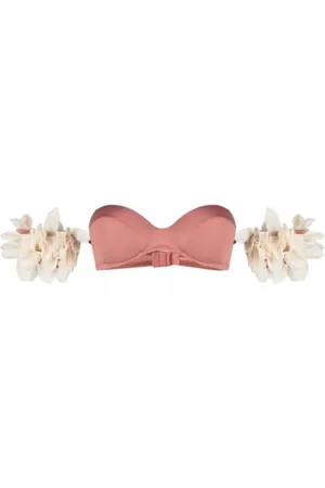 LA REVECHE Badetøj, Dame, Lyserød, M, Uld, Blomstret Bikini Top