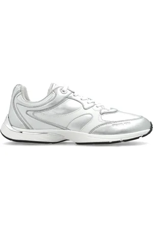 Michael Kors Sko, Dame, Grå, 38 1/2 EU, Læder, Sneakers Riley