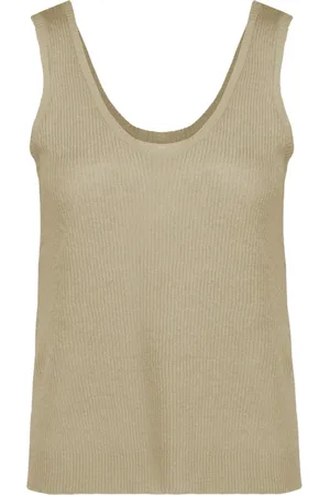Bomboogie Top, Dame, Grøn, M, Linned, Linnedtop