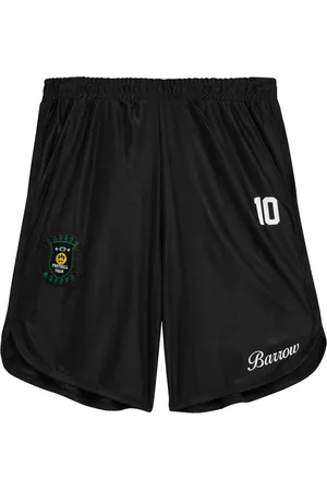 BARROW Shorts, Herre, Sort, XL, Polyester, Logo Print Elastisk Talje Shorts