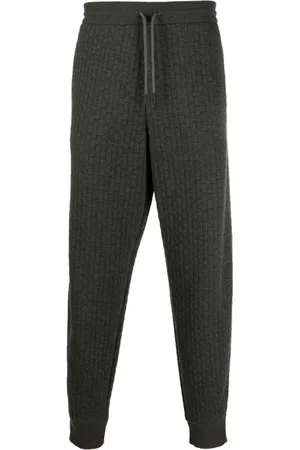 Giorgio Armani Bukser, Herre, Grøn, XL, Bomuld, Elegant Grønne Bukser