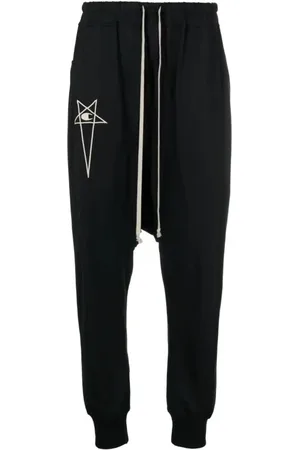 Rick Owens Bukser, Dame, Sort, M, Hamp, Champion Prisoner Bukser med Snøre