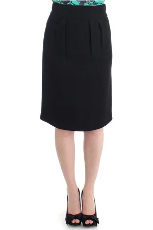 Roberto Cavalli Nederdel, Dame, Sort, XS, Uld, Sort uld pencil skirt