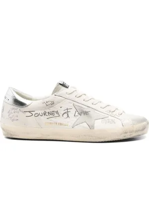 Golden Goose Sko, Herre, Hvid, 42 EU, Bomuld, Super Star Sneakers
